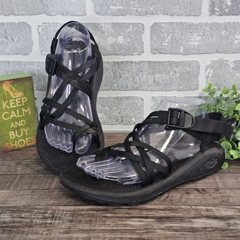 Chaco Z‎ Cloud X2 Sandals Womens 9 Black Strappy Hiking J107320